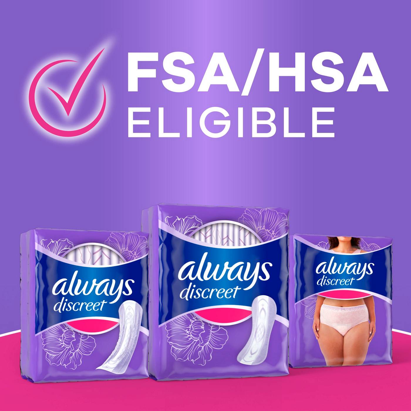 Always Discreet Postpartum & Incontinence Liners - Long, Very Light; image 7 of 9