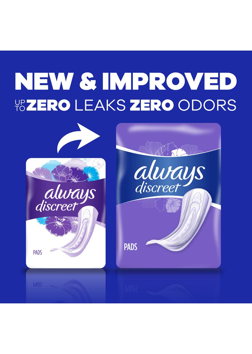 Always Discreet Light Incontinence Pads; image 3 of 10