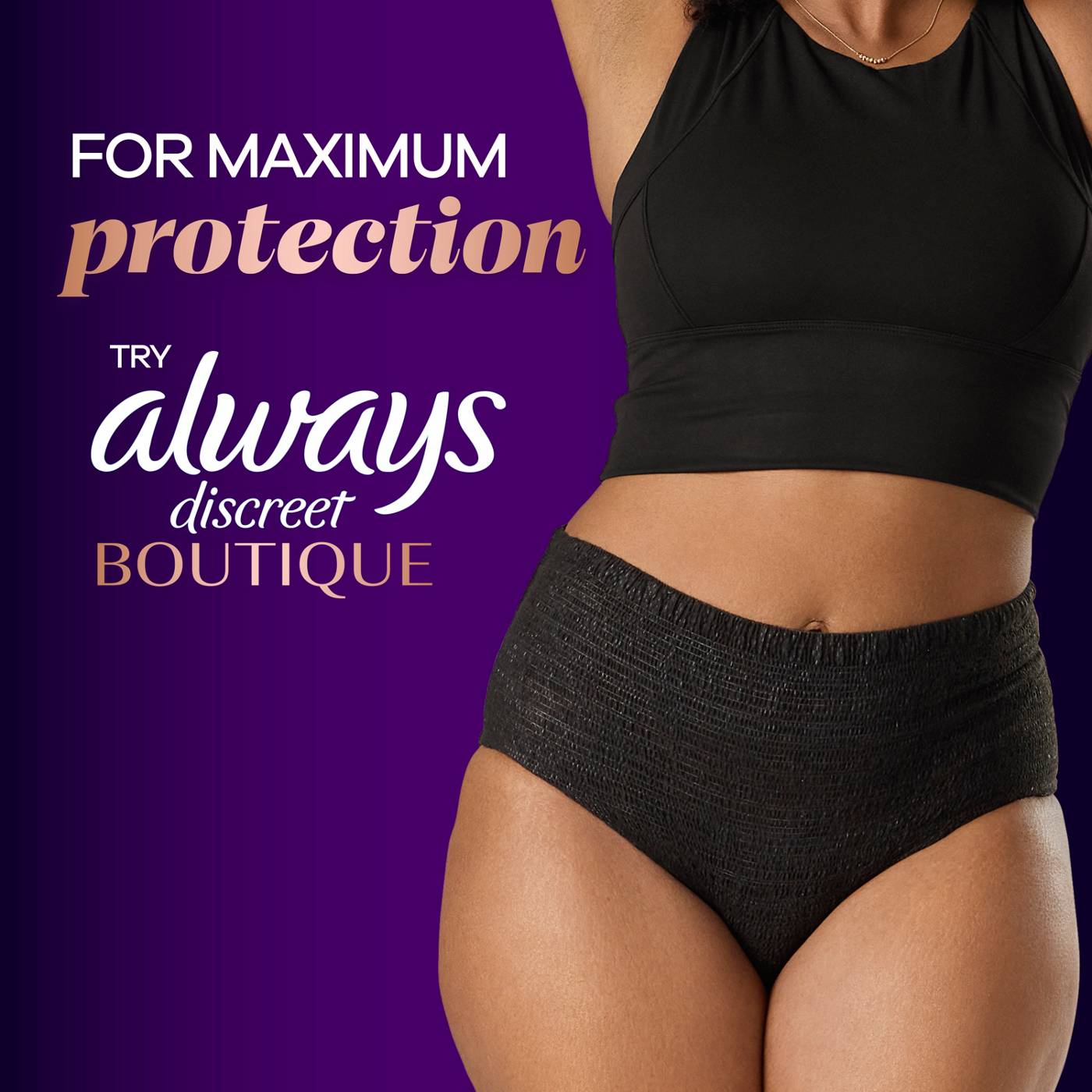 Always Discreet Adult Incontinence Pads for Women, Moderate Absorbency, Regular Length, Postpartum Pads; image 5 of 10