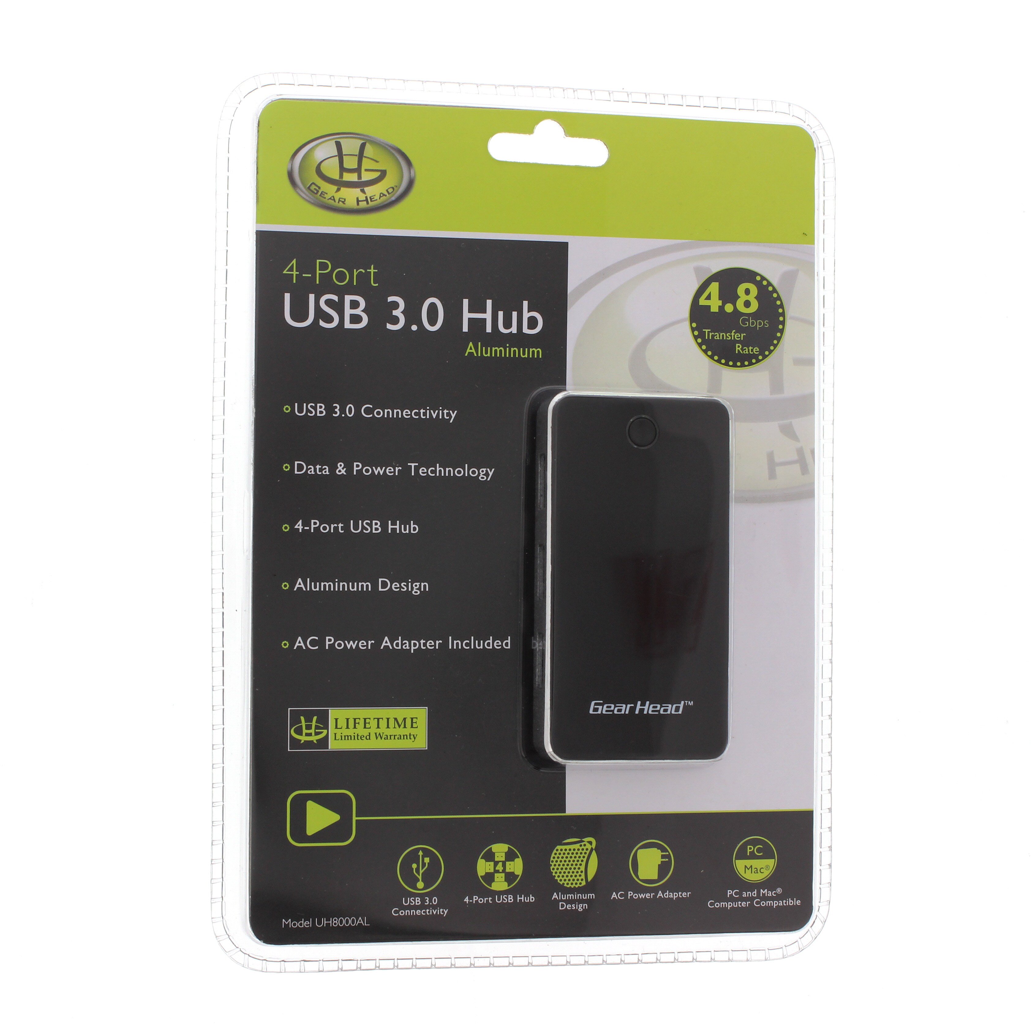 Gear Head USB 3.0 4 Port Hub Shop Electronics at HEB