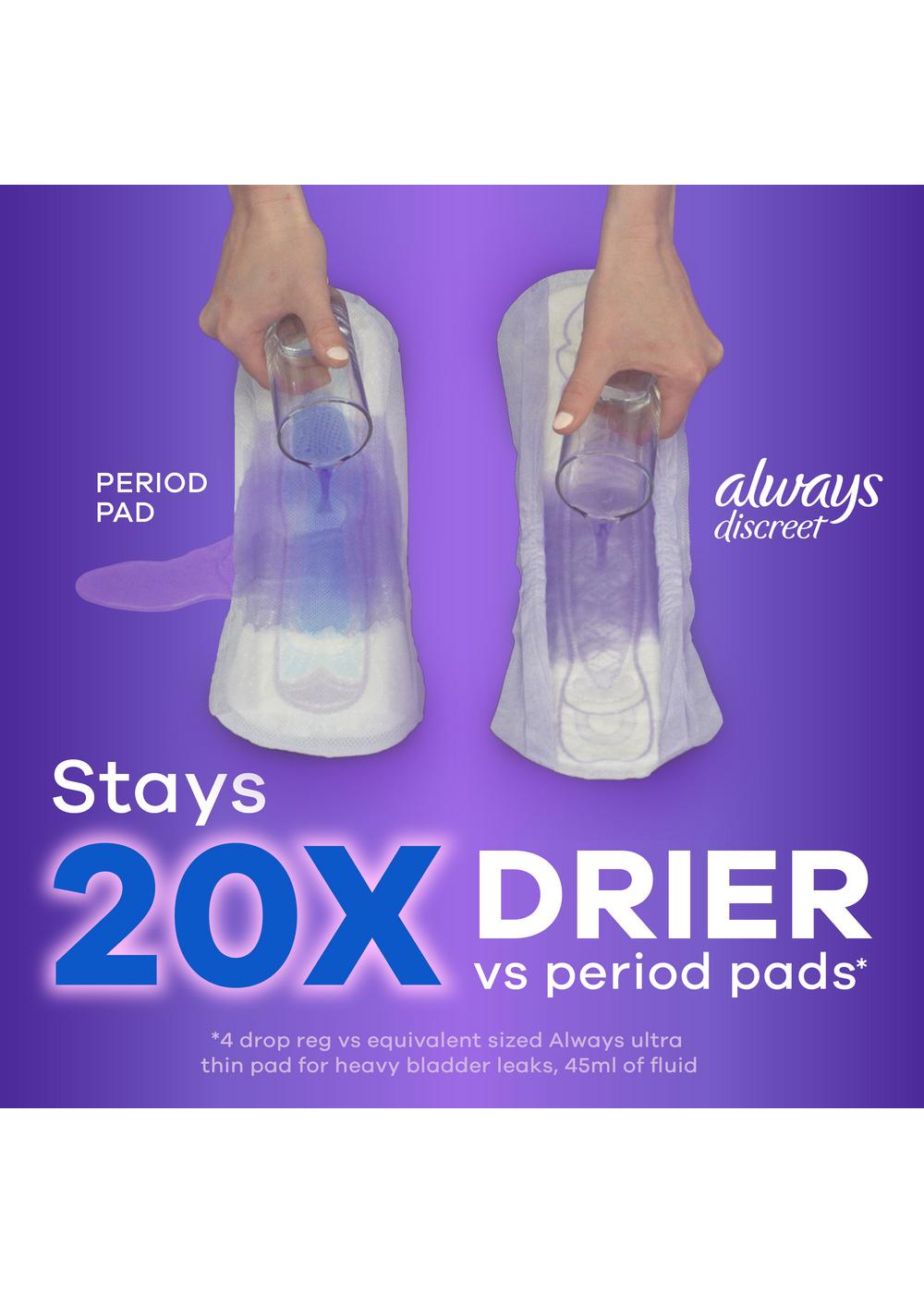 Always Discreet Heavy Incontinence Pads - Shop Incontinence at H-E-B