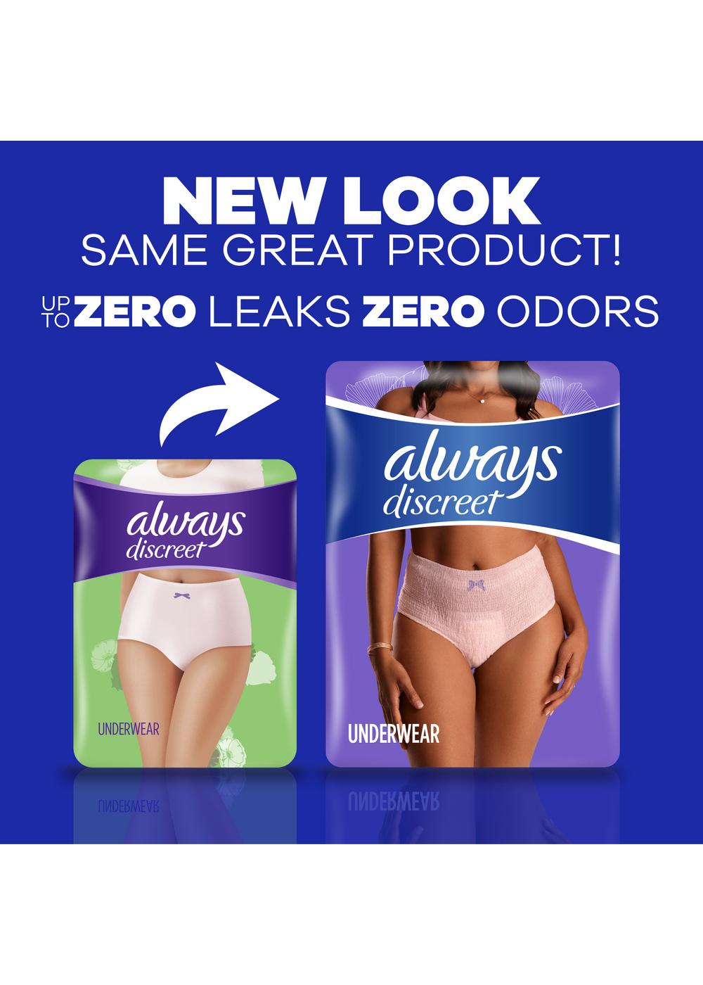 Always Discreet Adult Women Incontinence & Postpartum Maximum Protection Underwear - S/M; image 9 of 9