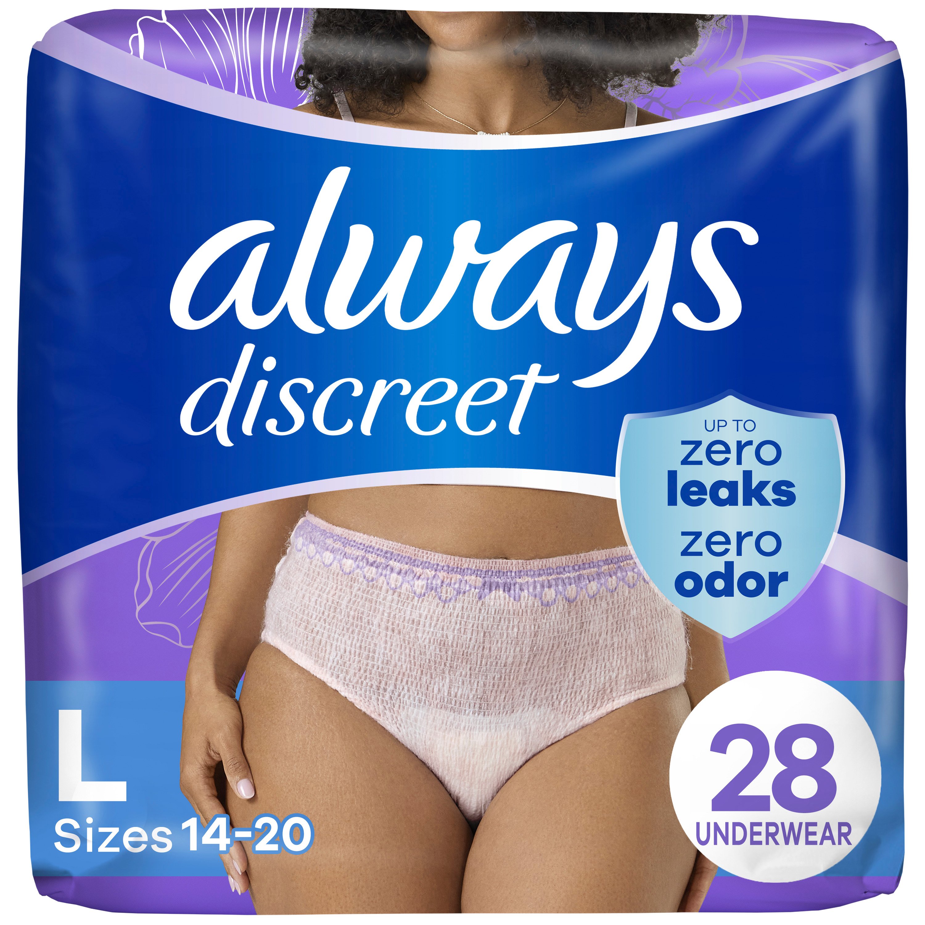 Always Discreet Underwear L Shop Incontinence at HEB