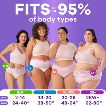 Always Reimagined Adult Diapers for Women, Maximum Incontinence & Postpartum Underwear XL/XXL, 15 ct