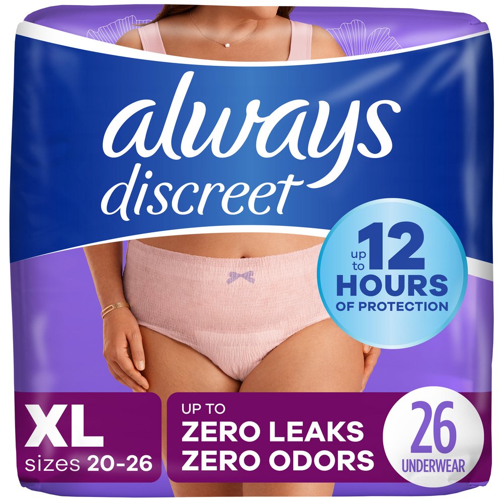 Always Discreet Incontinence Maximum Underwear - XL - Shop Incontinence at  H-E-B