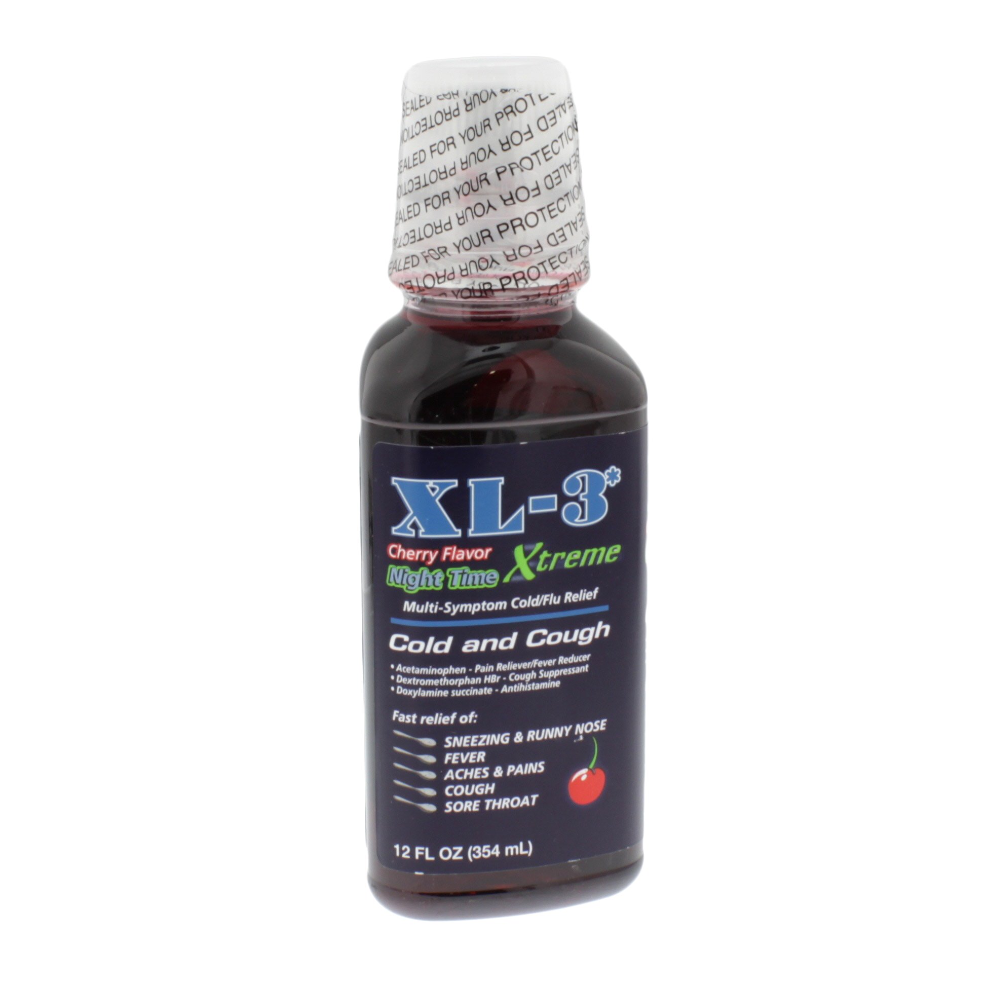 XL3 Cold Medicine Night Time Liquid Shop Cough, Cold & Flu at HEB