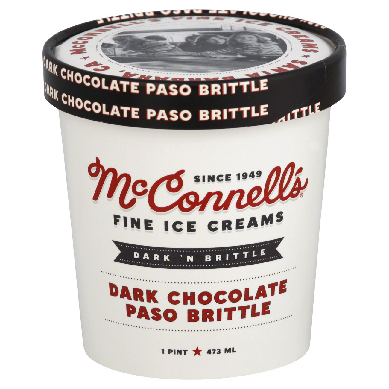 McConnell's Ice Cream Dark Chocolate Paso Brittle Shop Ice Cream at HEB