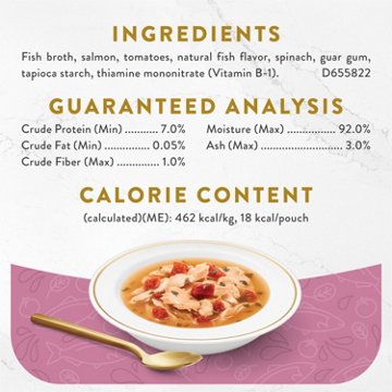 Fancy Feast Purina Lickable Wet Cat Food Broth Topper Complement Classic - Wild Salmon and Vegetables
