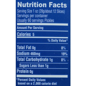 Del-Dixi Hamburger Slices Pickles, 80 oz