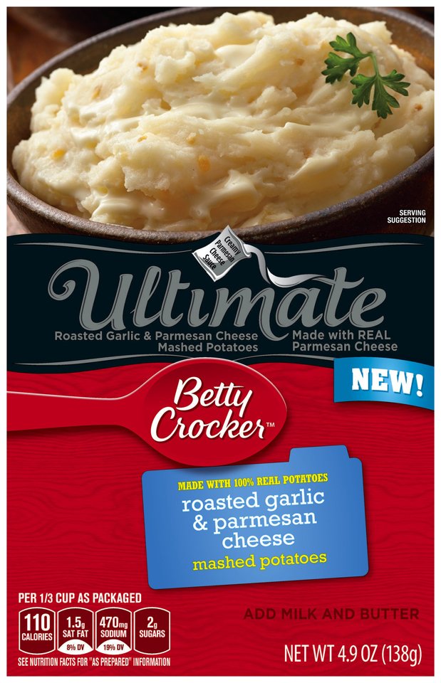 Betty Crocker Ultimate Garlic and Parmesan Mashed Potatoes Shop
