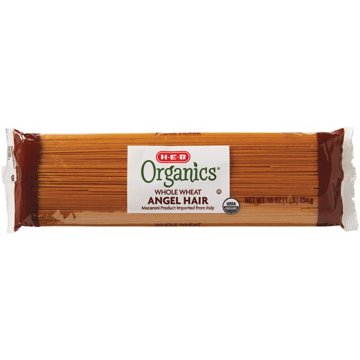 H-E-B Organics Whole Wheat Angel Hair, 16 oz