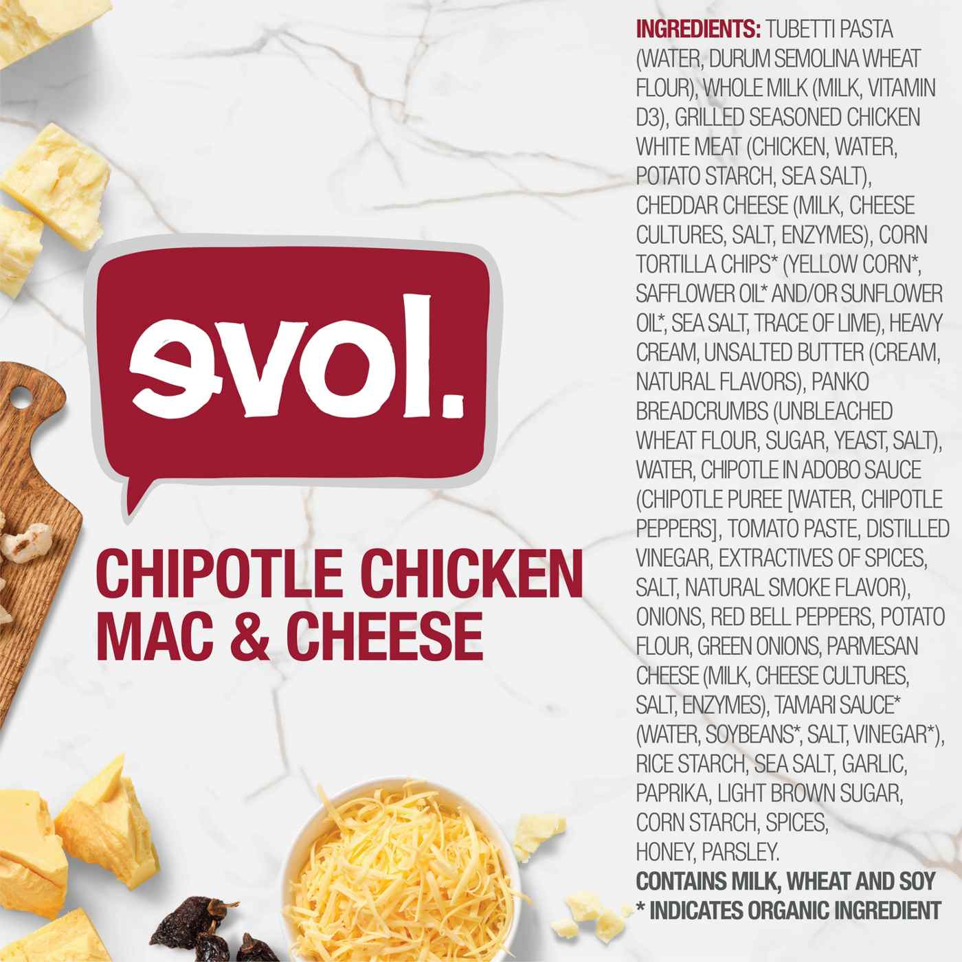 Evol Chipotle Chicken Mac & Cheese Bowl; image 4 of 7