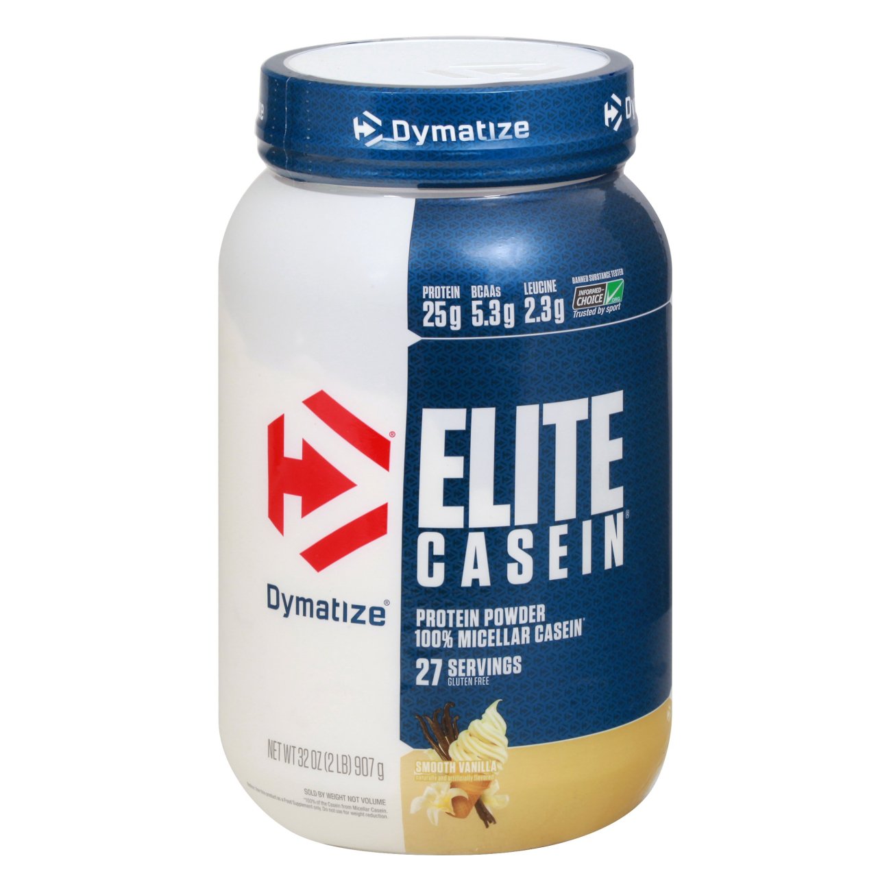 Dymatize Elite Casein 25g Protein Powder Smooth Vanilla Shop Diet