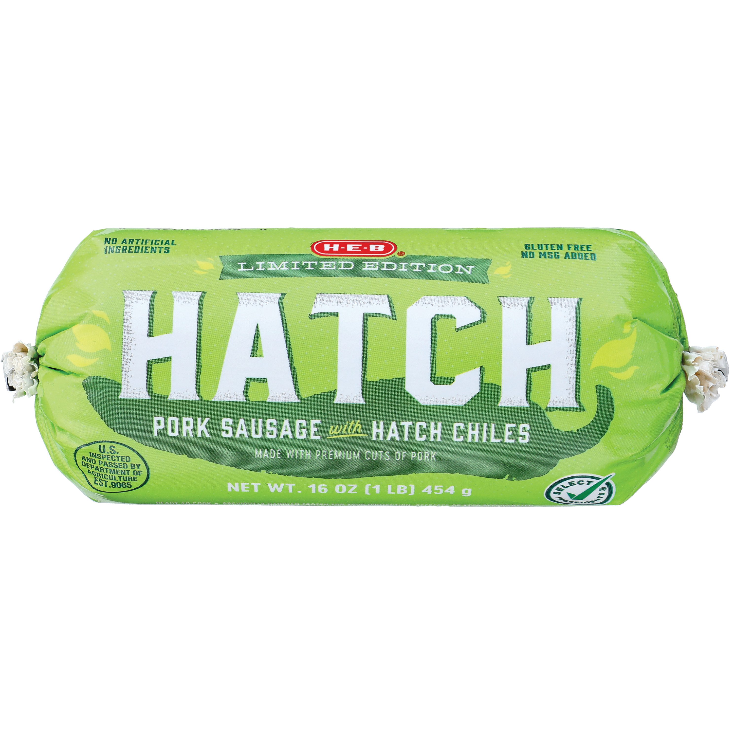 HEB Pork Breakfast Sausage Hatch Chile Shop Sausage at HEB