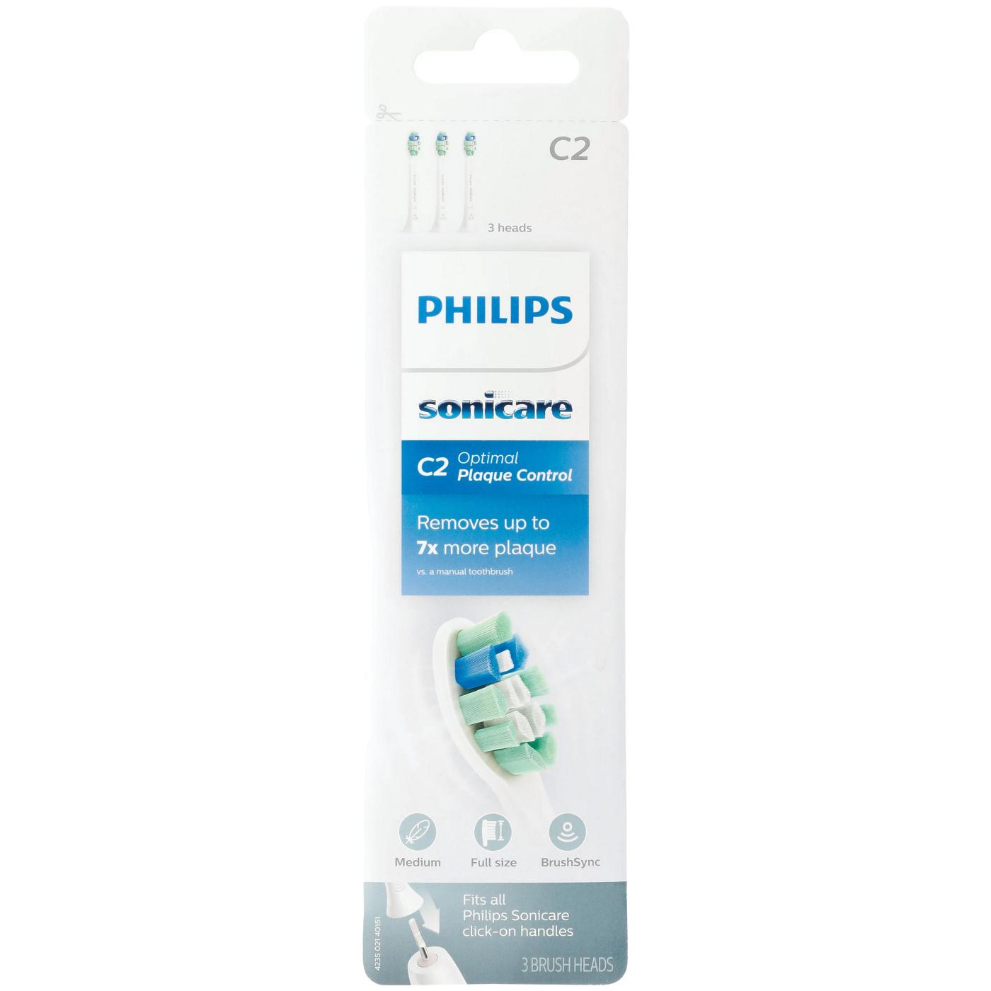 Philips Sonicare ProResults Plaque Control Replacement Toothbrush Head; image 1 of 3