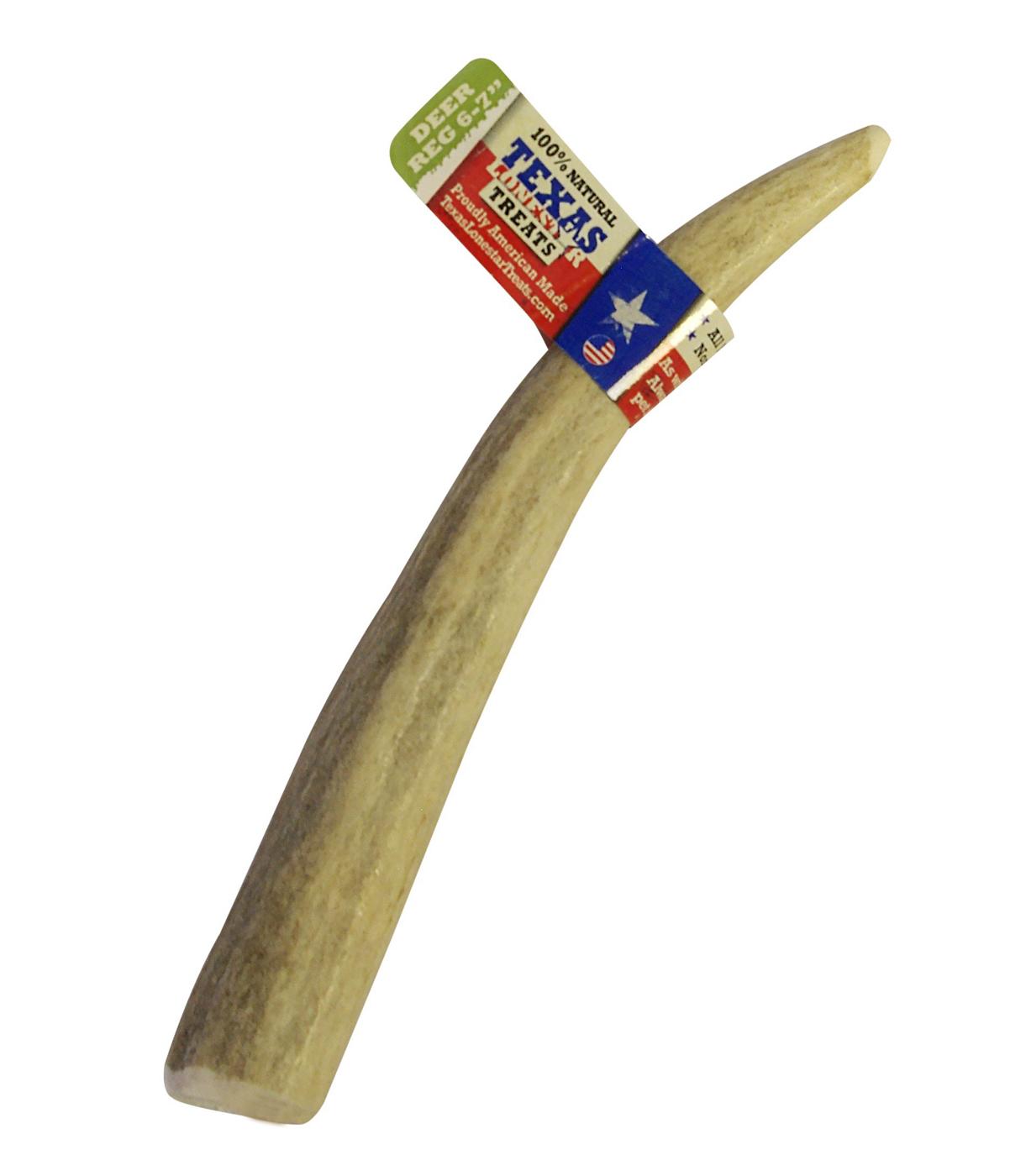 Texas Lone Star Dog Treats Deer Antler Regular 6-7 Inch; image 1 of 2