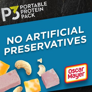 P3 Portable Protein Pack Snack Tray - Ham, Cashews & Colby Jack, 2 oz