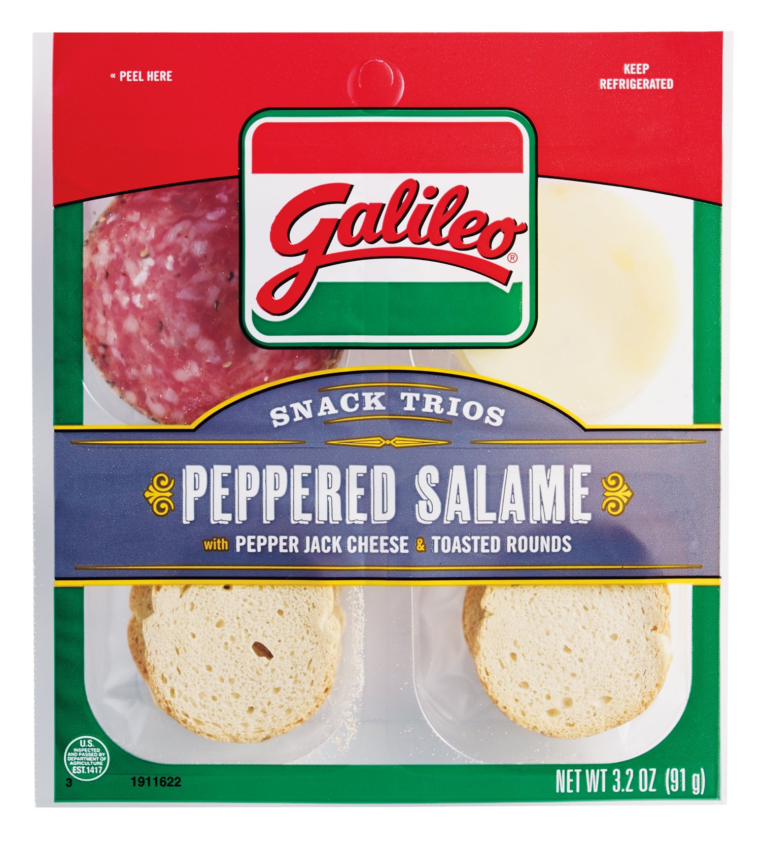 Galileo Snack Trios Peppered Salame Shop Snack Trays at HEB