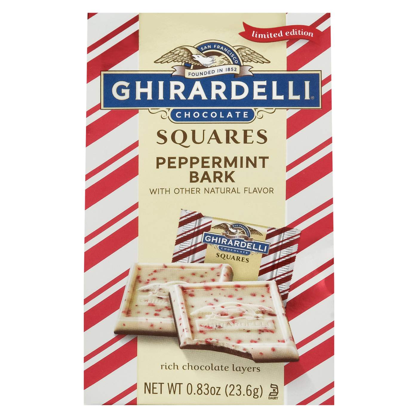 Ghirardelli Peppermint Bark Chocolate Holiday Squares; image 1 of 5