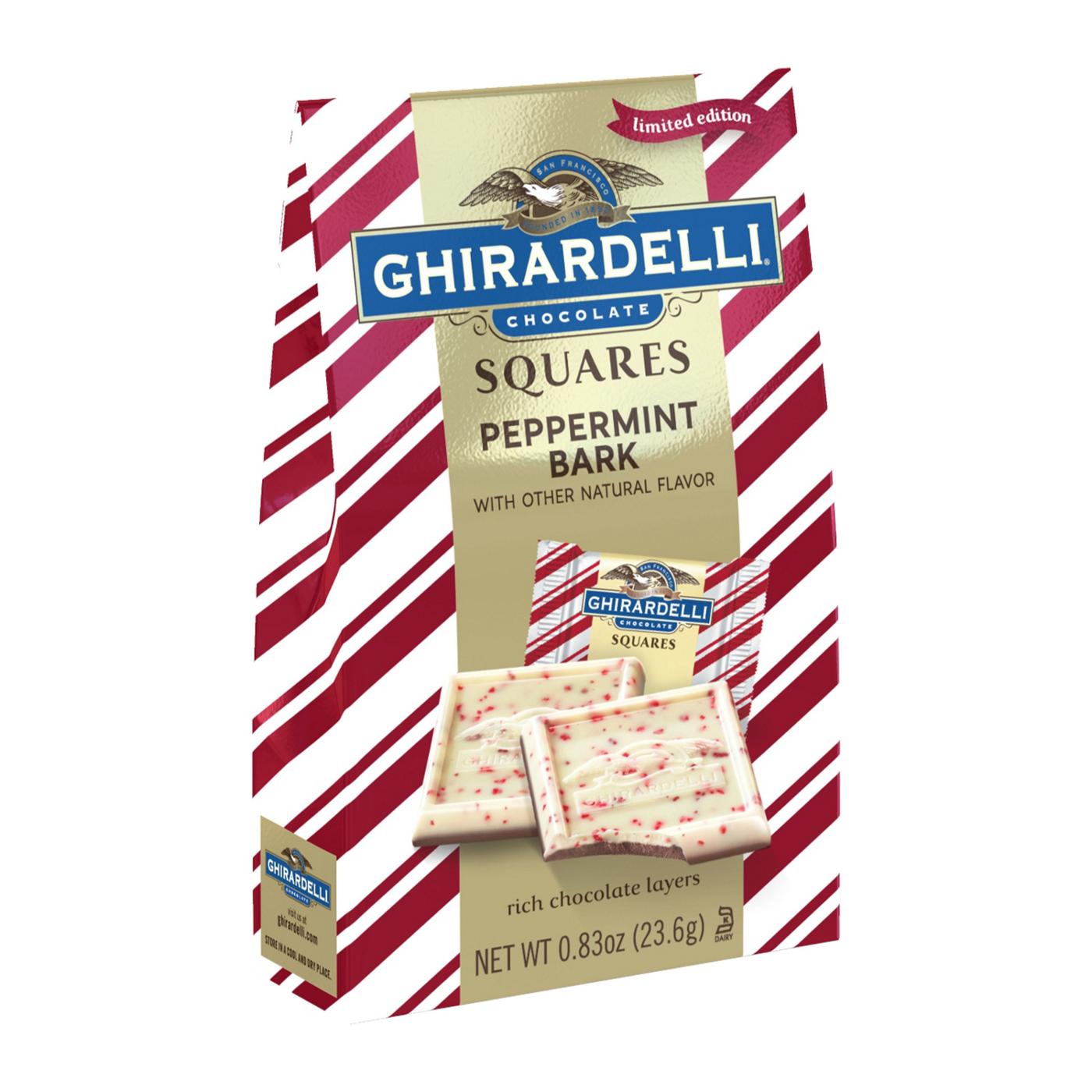 Ghirardelli Peppermint Bark Chocolate Holiday Squares; image 5 of 5