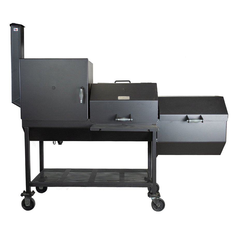 All Seasons Feeders Charcoal BBQ Pit with Firebox & Smoker Shop