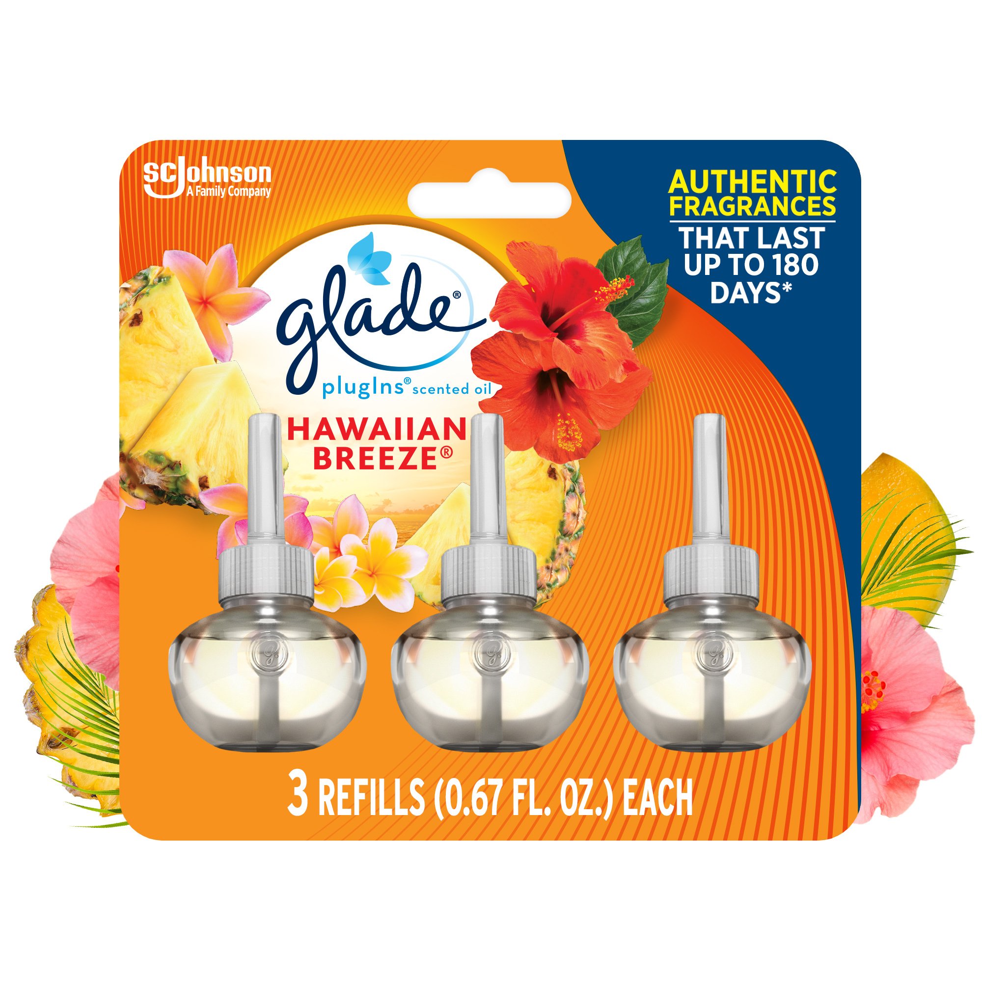 Glade PlugIns Hawaiian Breeze Scented Oil Refills Shop Scented Oils