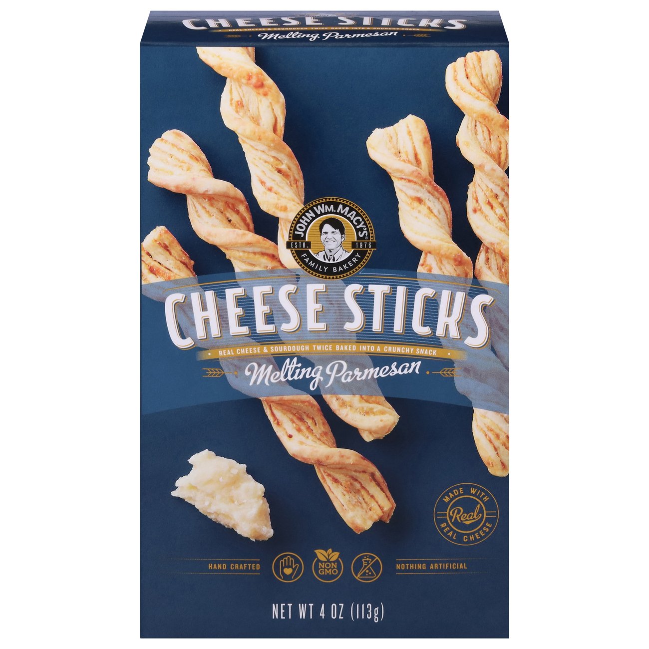 John Wm. Macy's Melting Parmesan Cheese Sticks Shop Crackers