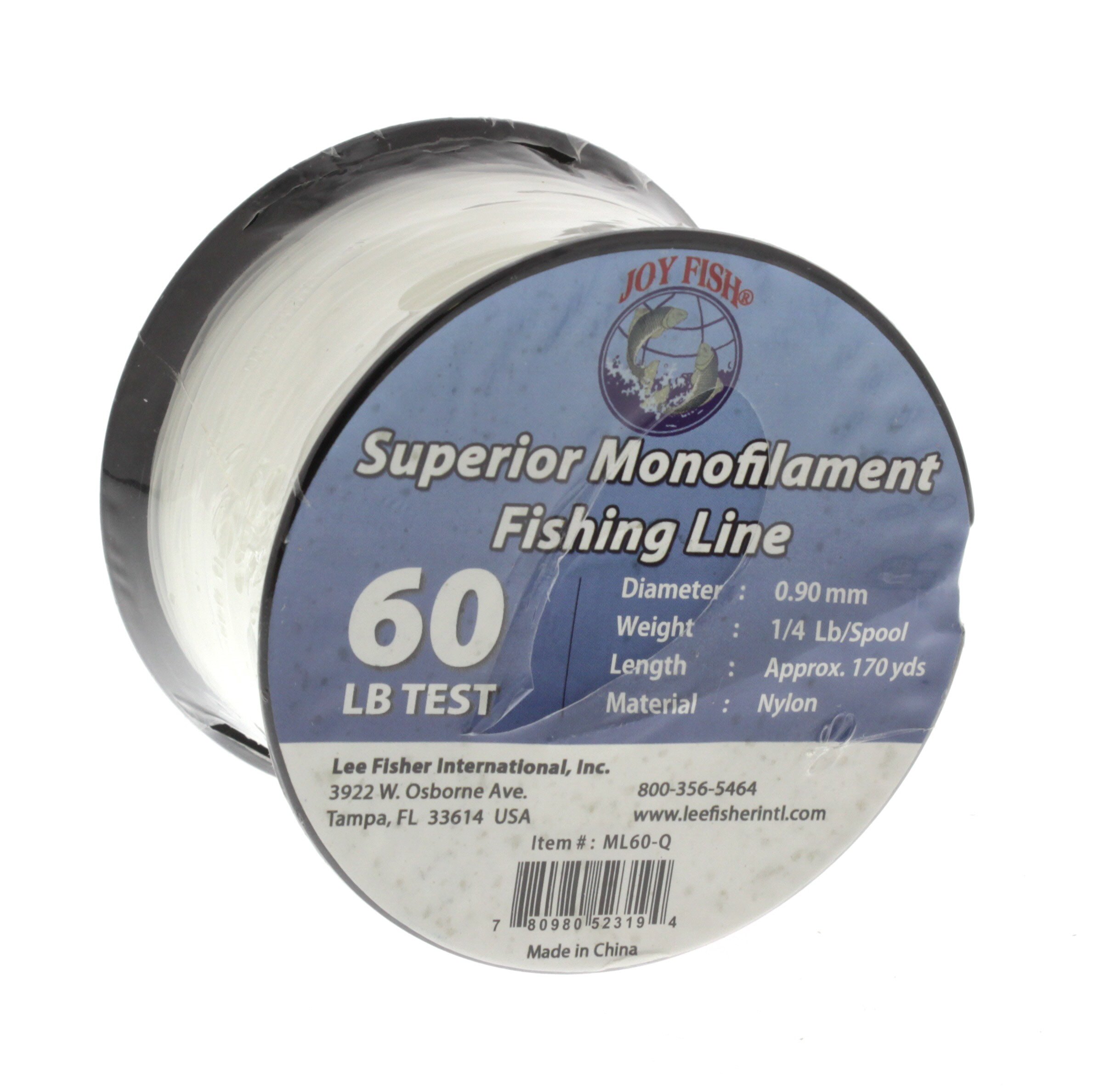 Lee Fisher Superior Monofilament Clear Fishing Line 60 Lb