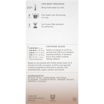 Tazo Chai Vanilla Caramel Tea Bags