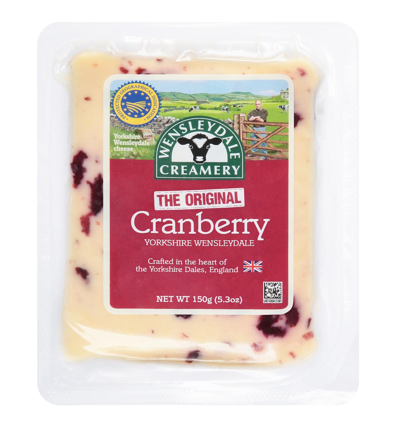 Wensleydale Creamery Cranberry Yorkshire Wensleydale Cheese; image 1 of 2