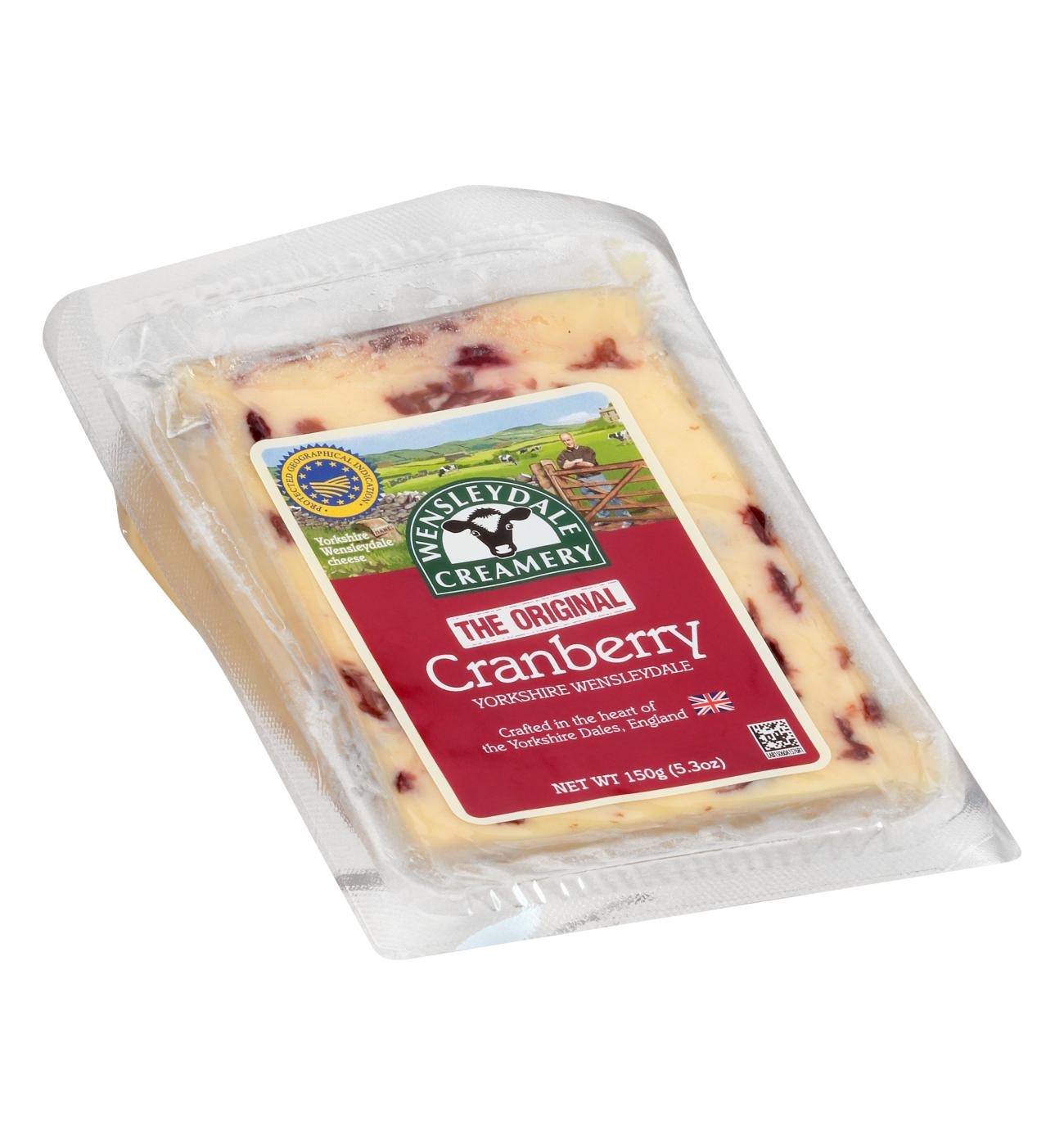 Wensleydale Creamery Cranberry Yorkshire Wensleydale Cheese; image 2 of 2