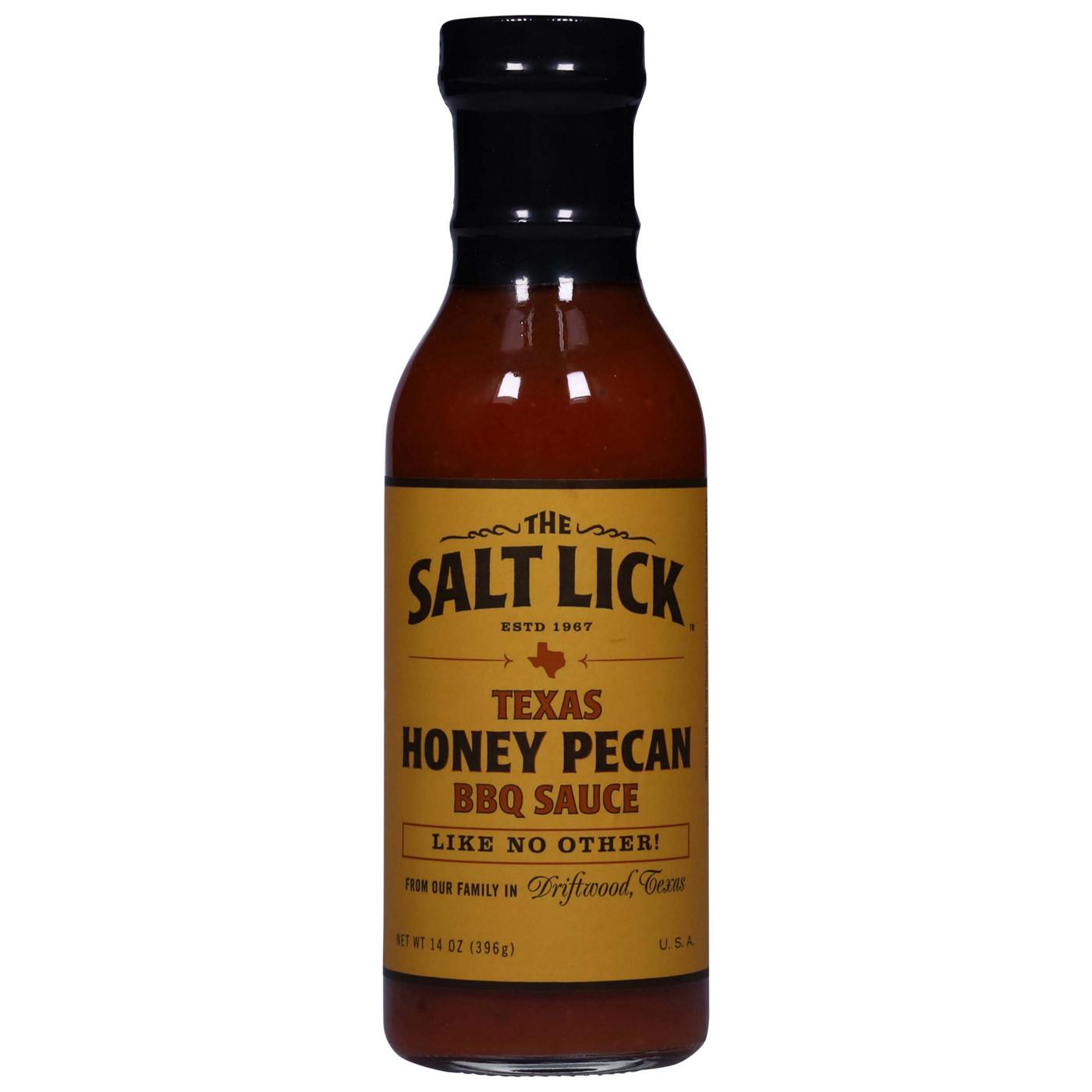 The Salt Lick Pecan Wood Smoked Honey Pecan BBQ Sauce; image 1 of 3