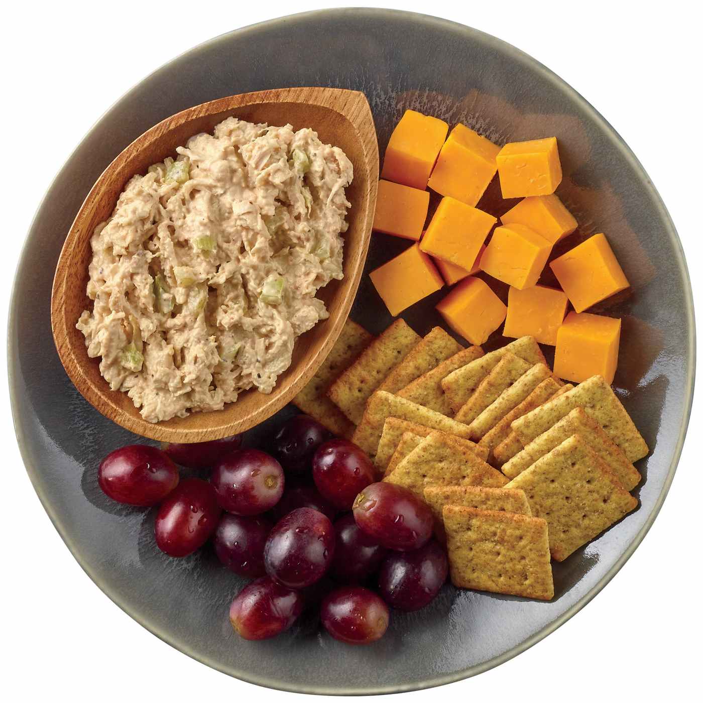 Meal Simple by H-E-B Snack Tray - Rotisserie Chicken Salad & Cheese; image 2 of 3