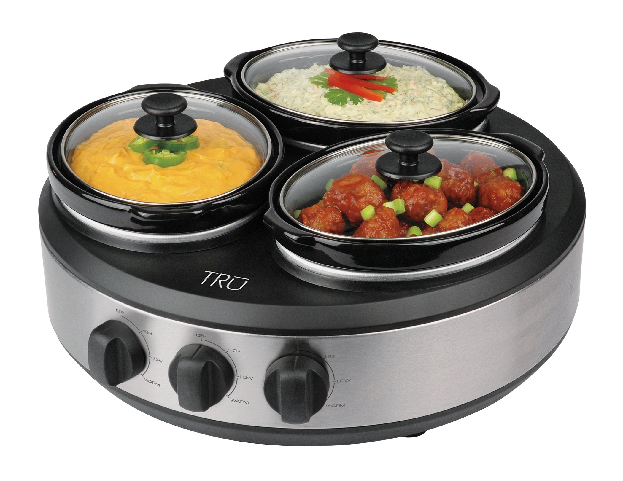 Tru 1.5 Quart Triple Slow Cooker - Shop Cookers & Roasters at H-E-B