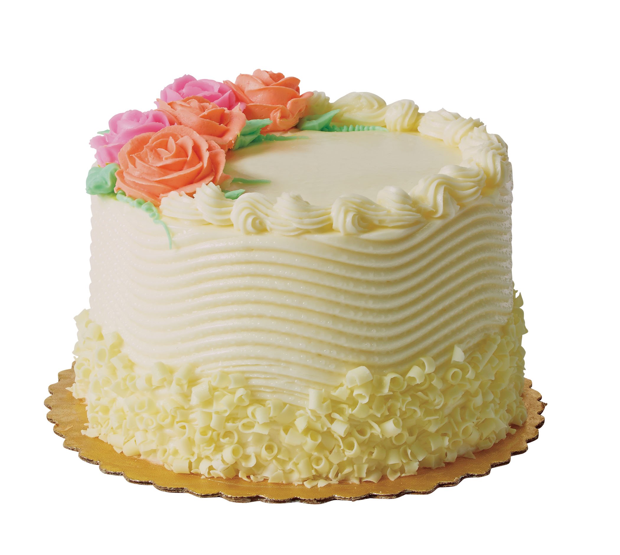 French Buttercream Cake White On White With Fresh White Orchids