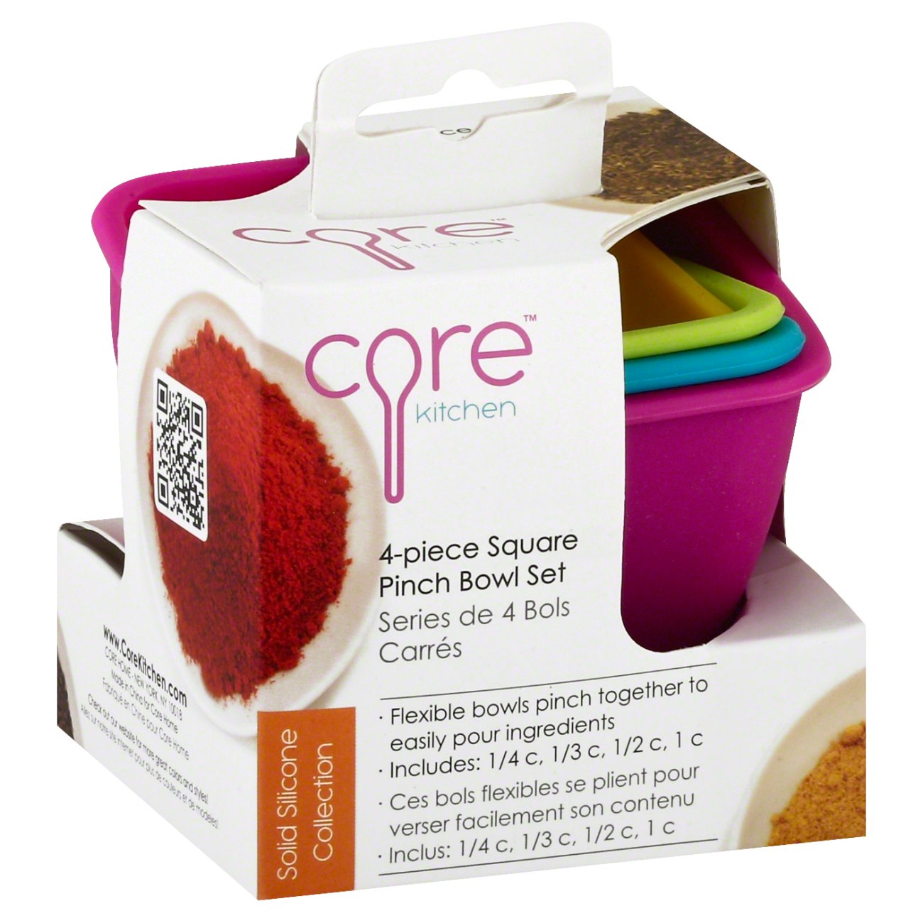 Core Kitchen Essential Silicone 4 Piece Square Pinch Bowl Set Shop