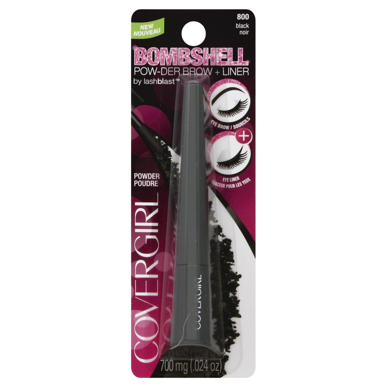CoverGirl Bombshell Powder Brow & Liner Black Shop Brow Pencils & Powder at HEB