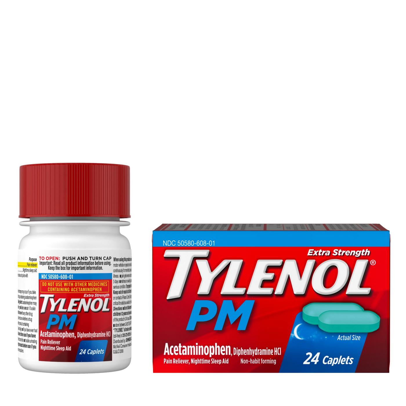 Tylenol PM Extra Strength Caplets; image 5 of 8