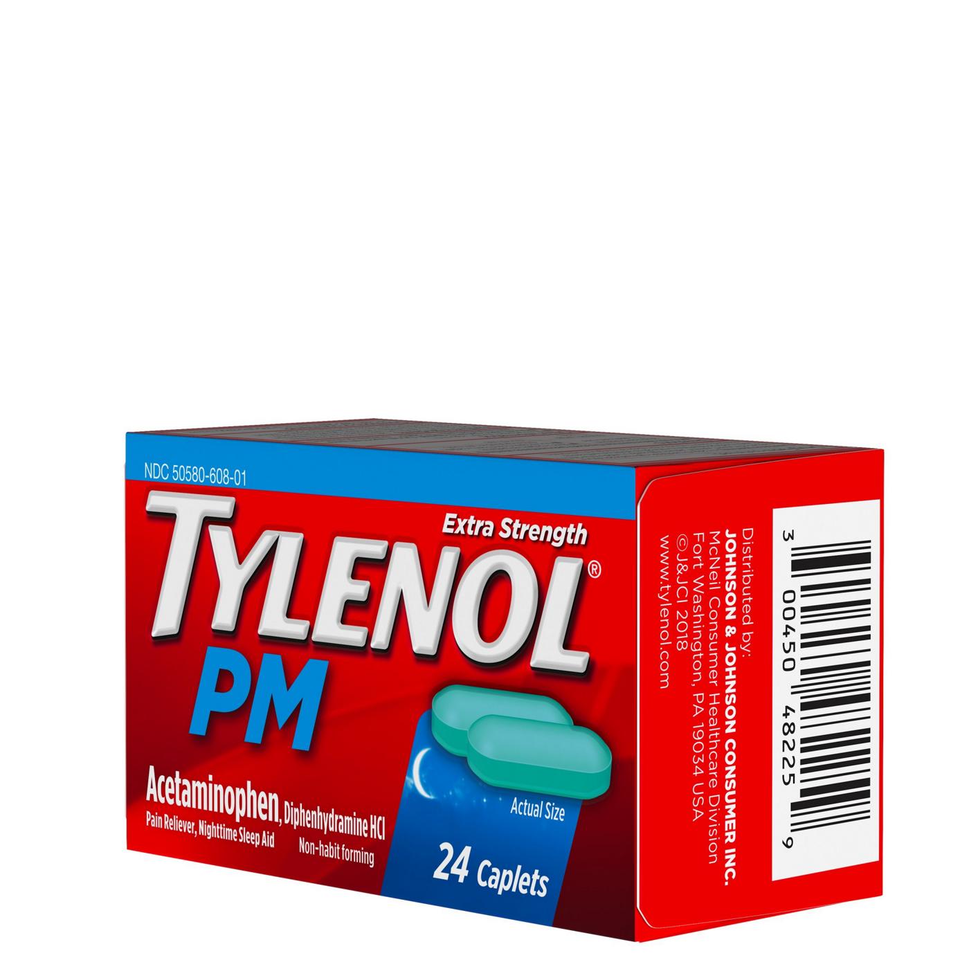 Tylenol PM Extra Strength Caplets; image 6 of 8