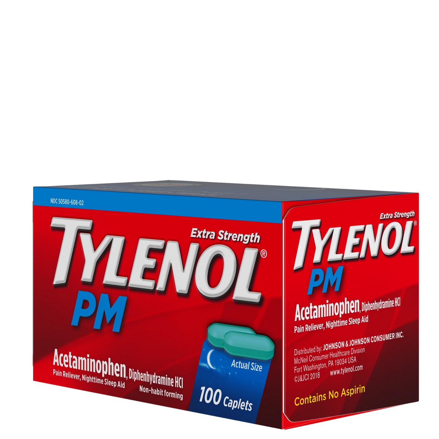 Tylenol PM Extra Strength Caplets; image 4 of 8