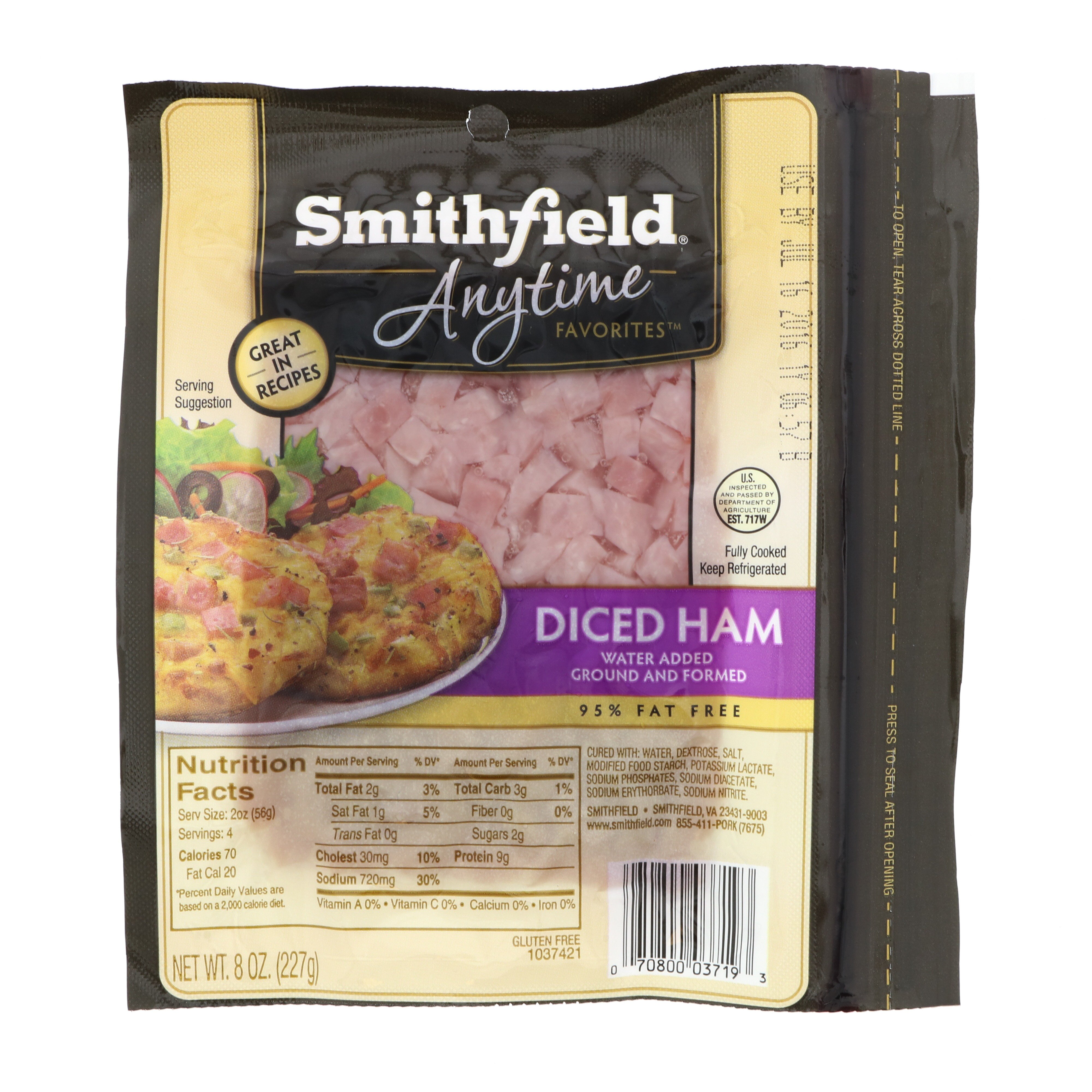 Smithfield Anytime Favorites Diced Ham Shop Meat at HEB