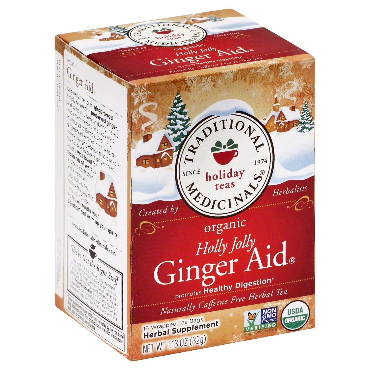 Traditional Medicinals Holly Jolly Ginger Aid Shop Tea at HEB