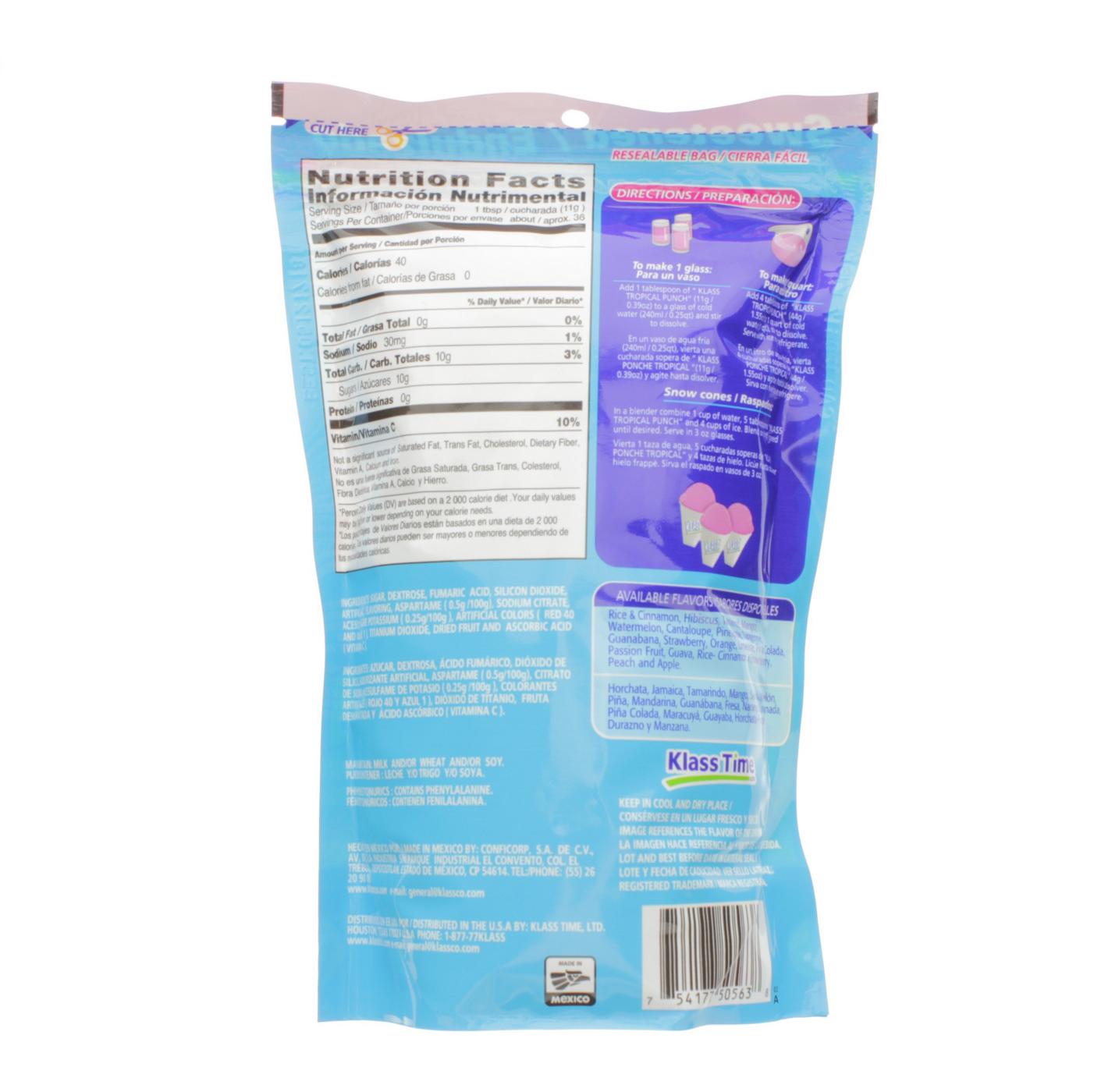 Klass Tropical Punch Drink Mix; image 2 of 2