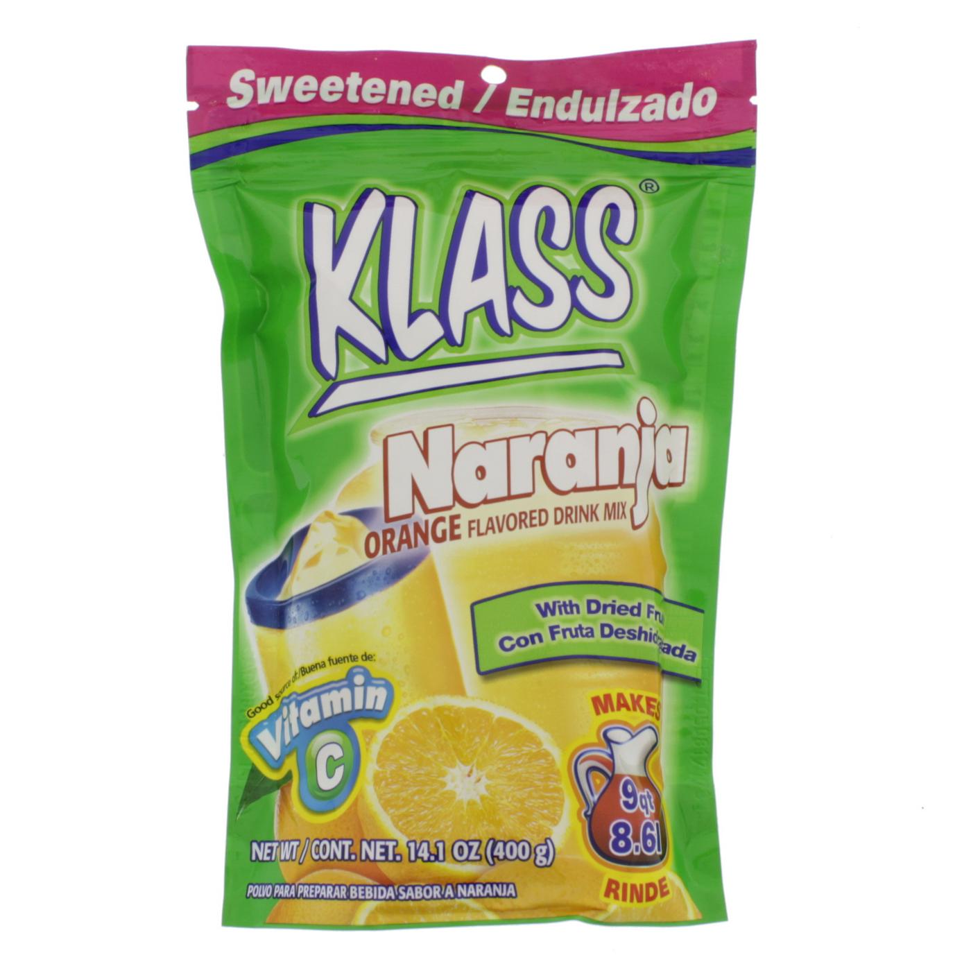 Klass Naranja Orange Drink Mix; image 1 of 2