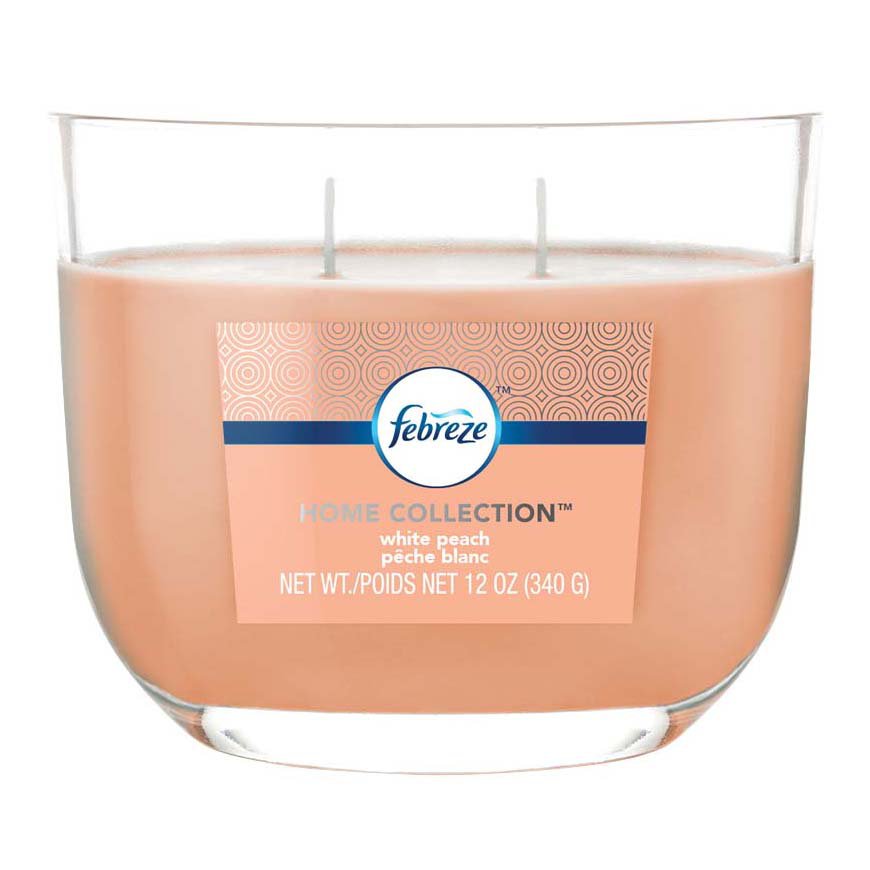 Febreze Home Collection White Peach Dual Wick Candle Shop Candles at