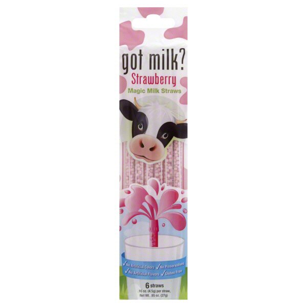 Got Milk? Strawberry Magic Milk Flavoring Straws Shop Cocoa at HEB