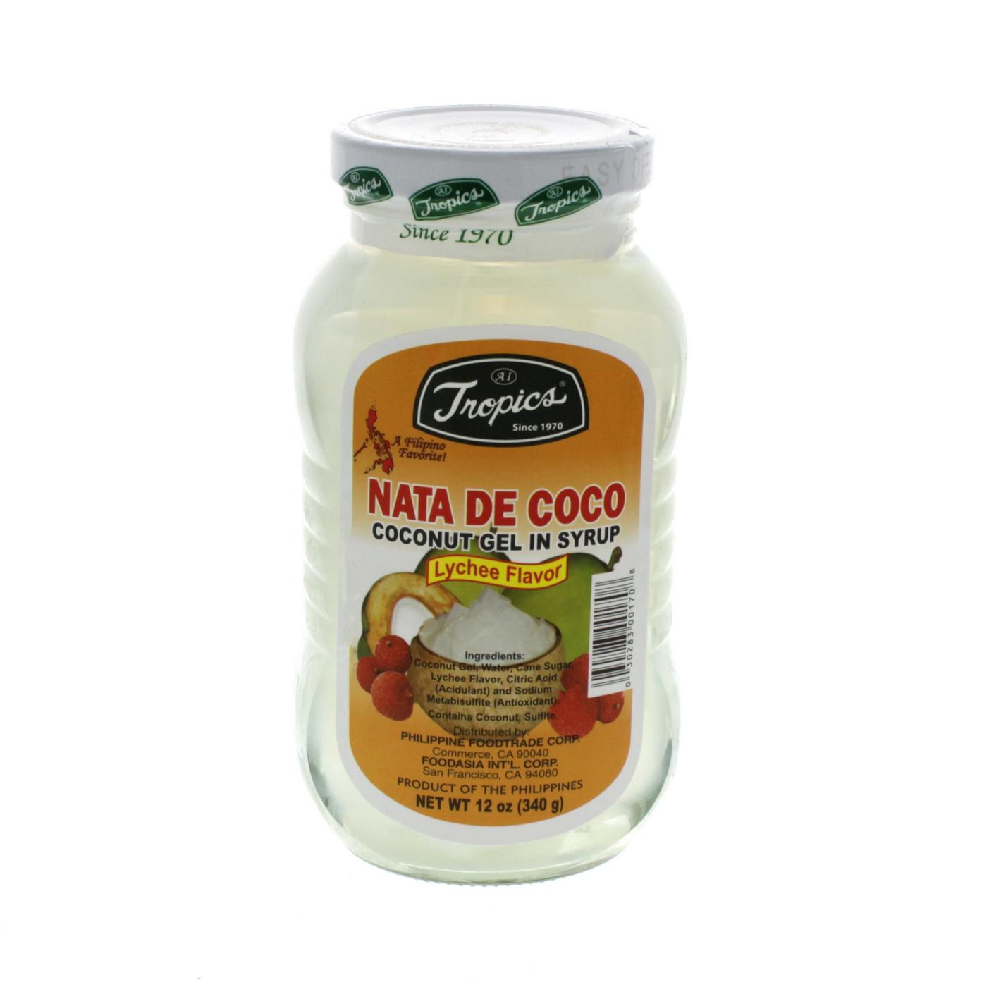 Tropics Nata De Coco Coconut Gel In Syrup, Lychee Flavor; image 1 of 2