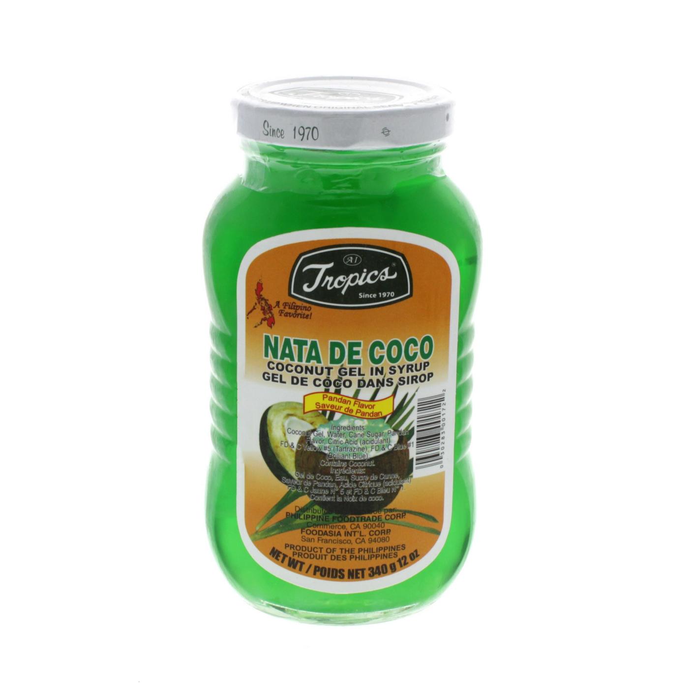 Tropics Nata De Coco Coconut Gel In Syrup, Pandan Flavor; image 1 of 2