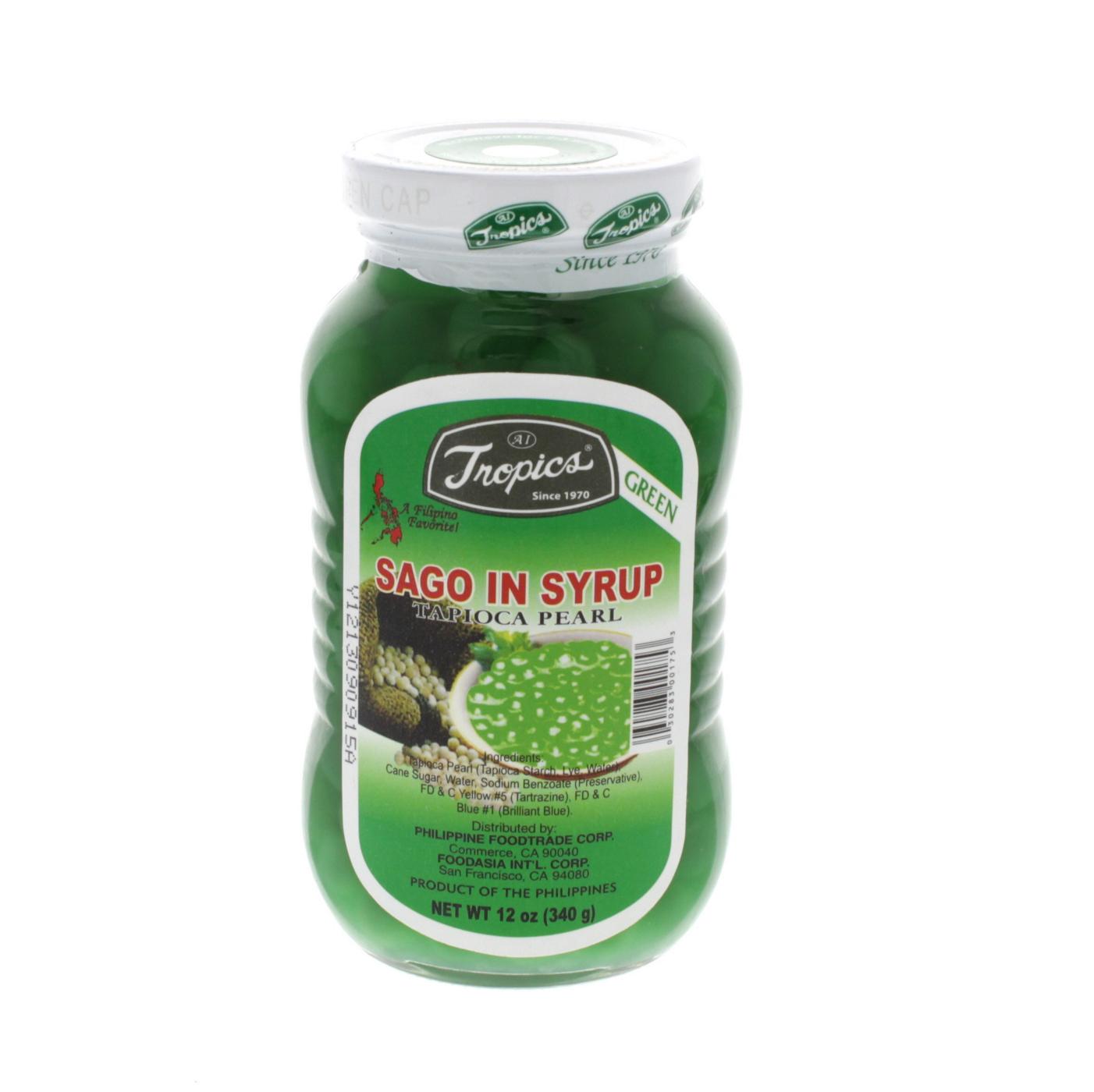 Tropics Sago In Syrup Green Tapioca Pearl; image 1 of 2