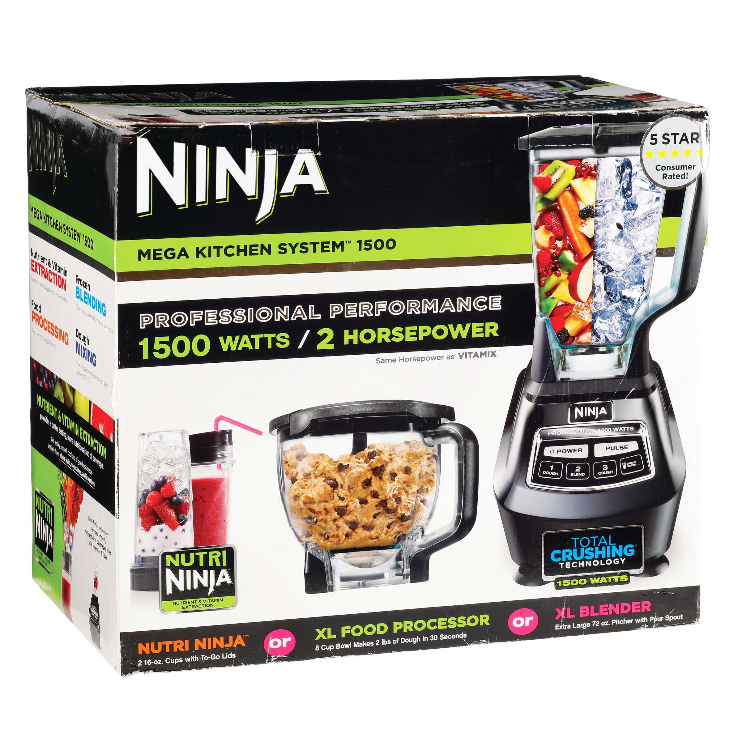 Unboxing & Reviewing New NINJA Mega Kitchen System 1500 ~ Blender, Food  Processor & 2 Nutri Cups 